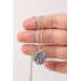 Succulent Ball Necklace – Handmade Botanical Sphere Pendant