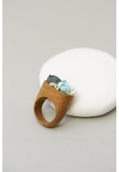 Exquisite Handcrafted Wooden Ring