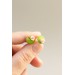 Frog & Water Lily Stud Earrings Set – Charming, Hypoallergenic Jewelry for Sensitive Ears