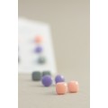 Set of 3 Pairs of Minimalist Dot Stud Earrings for Sensitive Ears - Pastel Pink, Purple, Silver | EtenIren