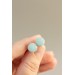 Set of 3 Pairs of Hypoallergenic Dot Stud Earrings - Dark Blue, Red, Light Blue  