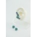 Handmade Blue Succulent Ear Cuffs for Pierced Ears