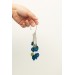 Handmade Blue and Yellow Blossom Pansy Ear Cuff – Elegant Floral Jewelry