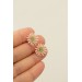 Pink Succulent Earrings – Polymer Clay Studs & Clip-ons