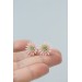 Pink Succulent Earrings – Polymer Clay Studs & Clip-ons