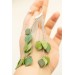 Handmade Green Leaf Ear Cuff – Elegant & Lightweight