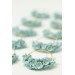 Handmade Light Blue Floral Hoop Earrings – Lightweight & Elegant