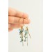 Handmade Blue Floral Earrings – Lightweight & Elegant