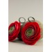 Handmade Red Ranunculus Earrings – Bold Floral Jewelry