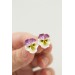 Handmade Pansy Earrings – Unique & Lightweight Floral Jewelry