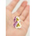 Handmade Pansy Earrings – Unique & Lightweight Floral Jewelry