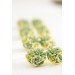 Handmade Green Succulent Drop Earrings – Limited Edition