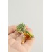 Handmade Green Succulent Drop Earrings – Limited Edition