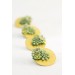 Handmade Green Succulent Statement Stud Earrings – Limited Edition