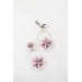 Handmade Pansy Clip-On Earrings – Lightweight & Adjustable