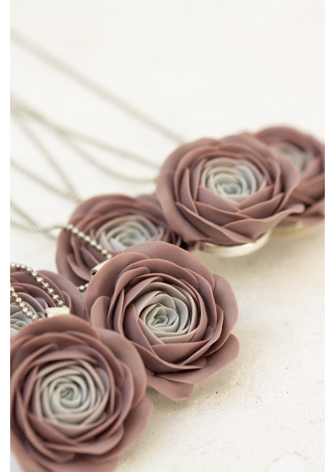 Handmade Ranunculus Flower Necklace – Unique & Stylish