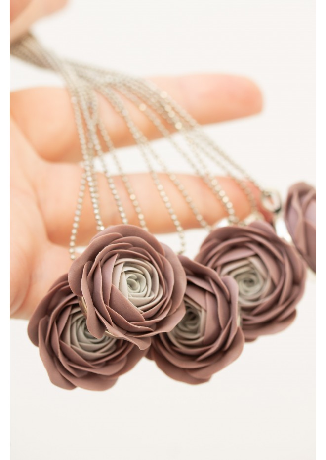 Handmade Ranunculus Flower Necklace – Unique & Stylish