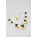 Handmade Pansy Flower Necklace – Elegant & Comfortable