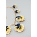 Handmade Pansy Flower Necklace – Elegant & Comfortable