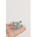 Succulent Ear Climbers with Matching Studs – Handmade Pastel Clay Set