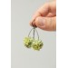 Green Succulent Polymer Clay Earrings