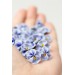 Blue  Pansy Stud Earrings | Handmade Hypoallergenic Flower Jewelry