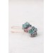 Handmade Pastel Succulent Bouquet Dangle Earrings