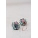 Handmade Pastel Succulent Bouquet Dangle Earrings
