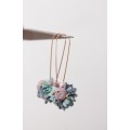 Handmade Pastel Succulent Bouquet Dangle Earrings