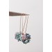 Handmade Pastel Succulent Bouquet Dangle Earrings