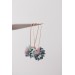 Handmade Pastel Succulent Bouquet Dangle Earrings