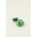 Mint Pansy Stud Earrings | Handmade Hypoallergenic Flower Jewelry