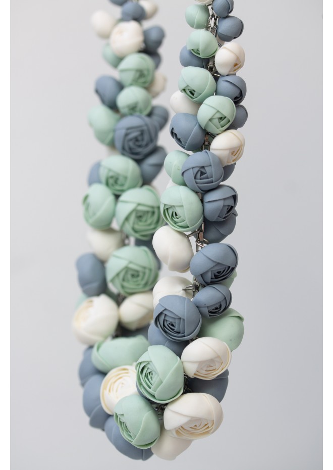 Handmade Pastel Ranunculus Flower Necklace