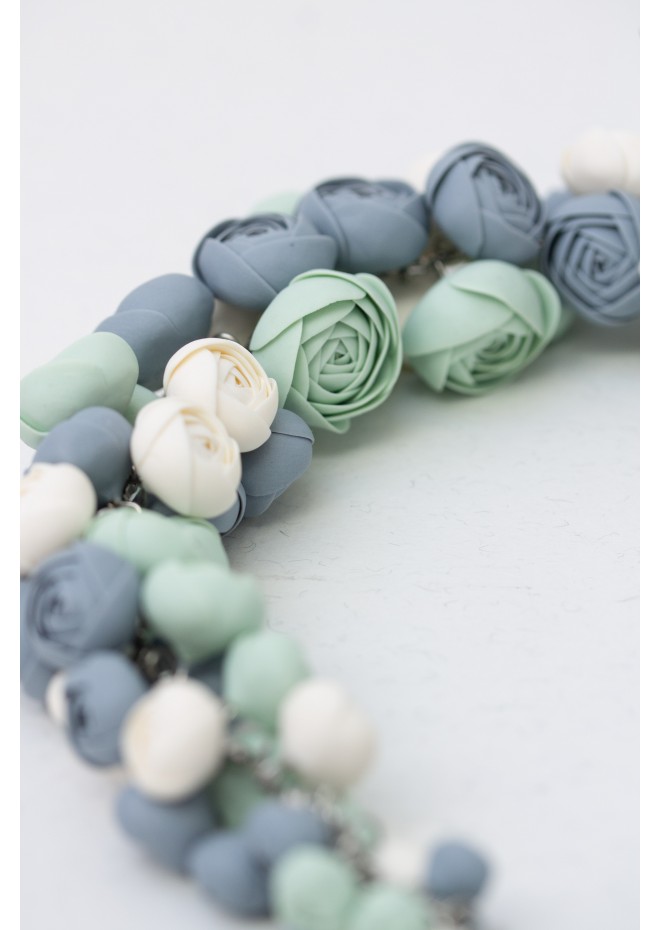 Handmade Pastel Ranunculus Flower Necklace