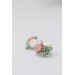 Succulent Bouquet Earrings – Handmade in Pastel Clay