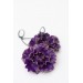 Purple Flower Statement Earrings – Handmade Jewelry