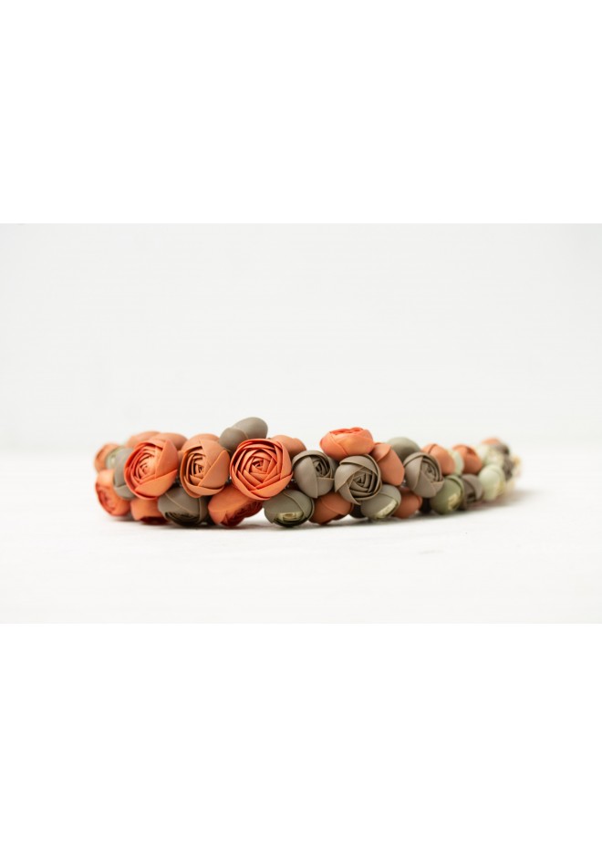 Becoming You — Handmade Terracotta Floral Necklace