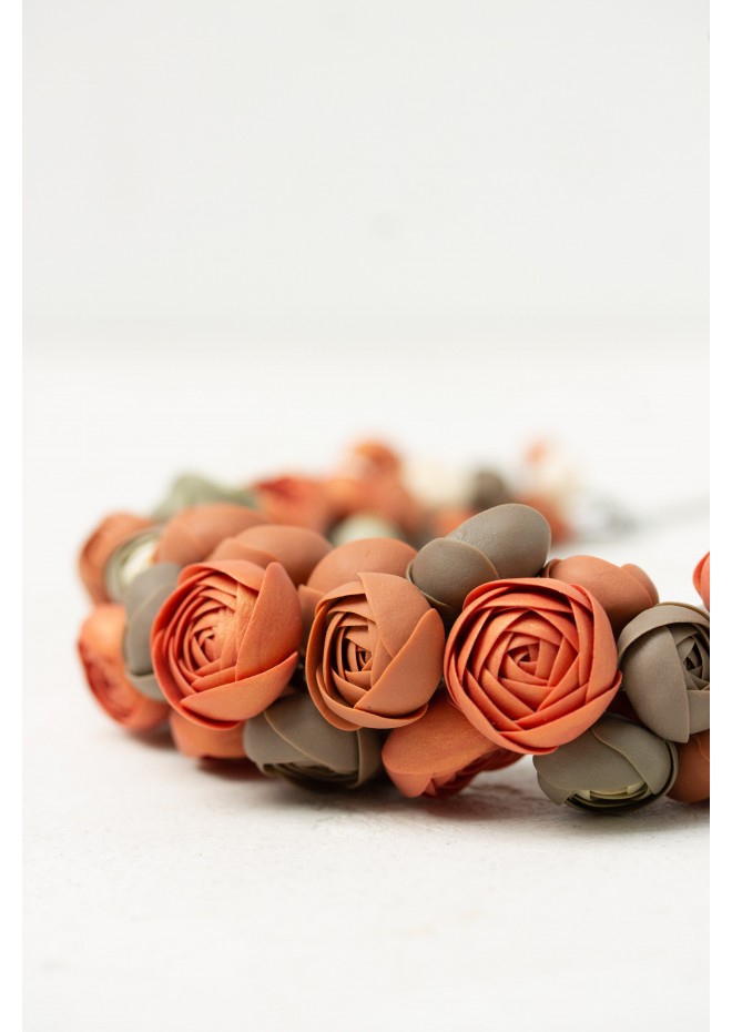 Becoming You — Handmade Terracotta Floral Necklace