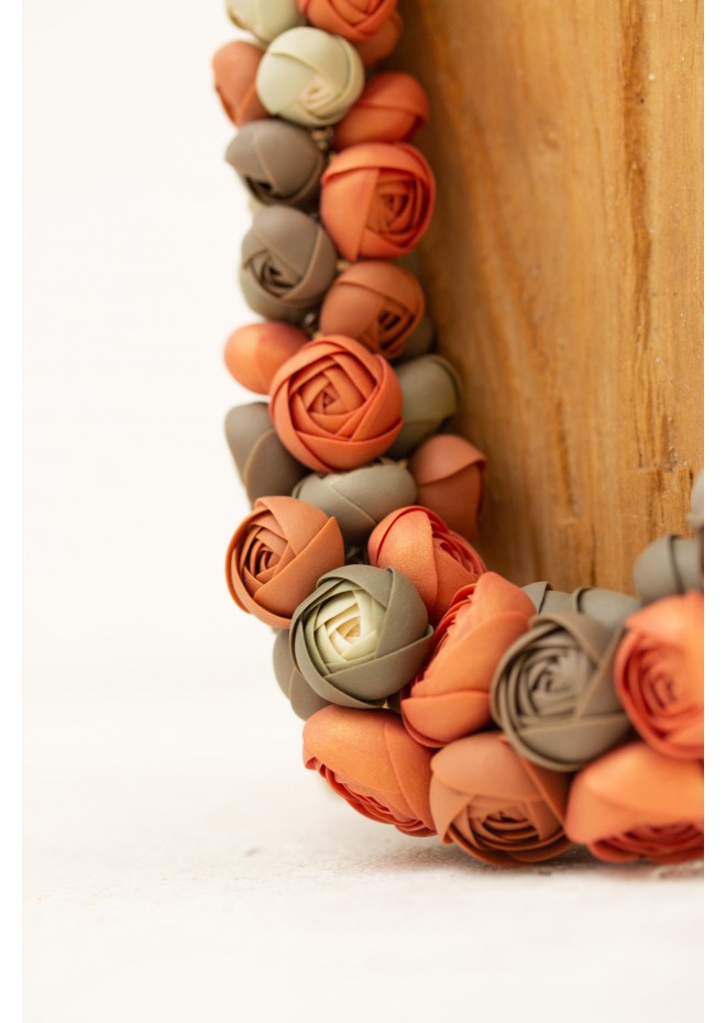 Becoming You — Handmade Terracotta Floral Necklace