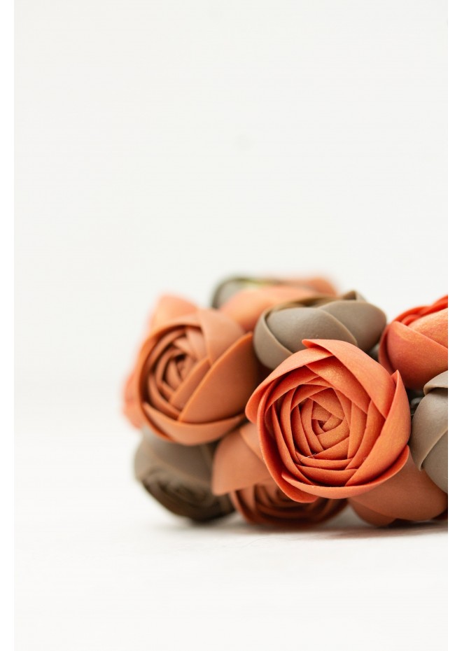 Becoming You — Handmade Terracotta Floral Necklace