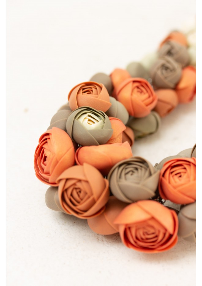 Becoming You — Handmade Terracotta Floral Necklace