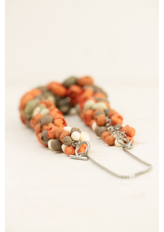 Becoming You — Handmade Terracotta Floral Necklace