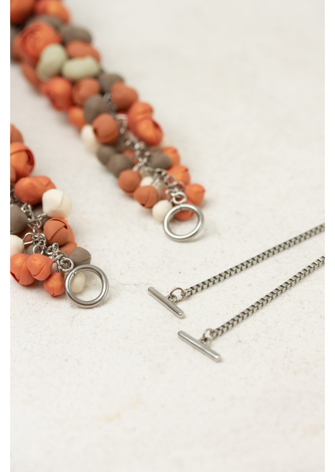 Becoming You — Handmade Terracotta Floral Necklace