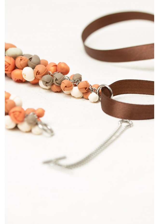 Becoming You — Handmade Terracotta Floral Necklace