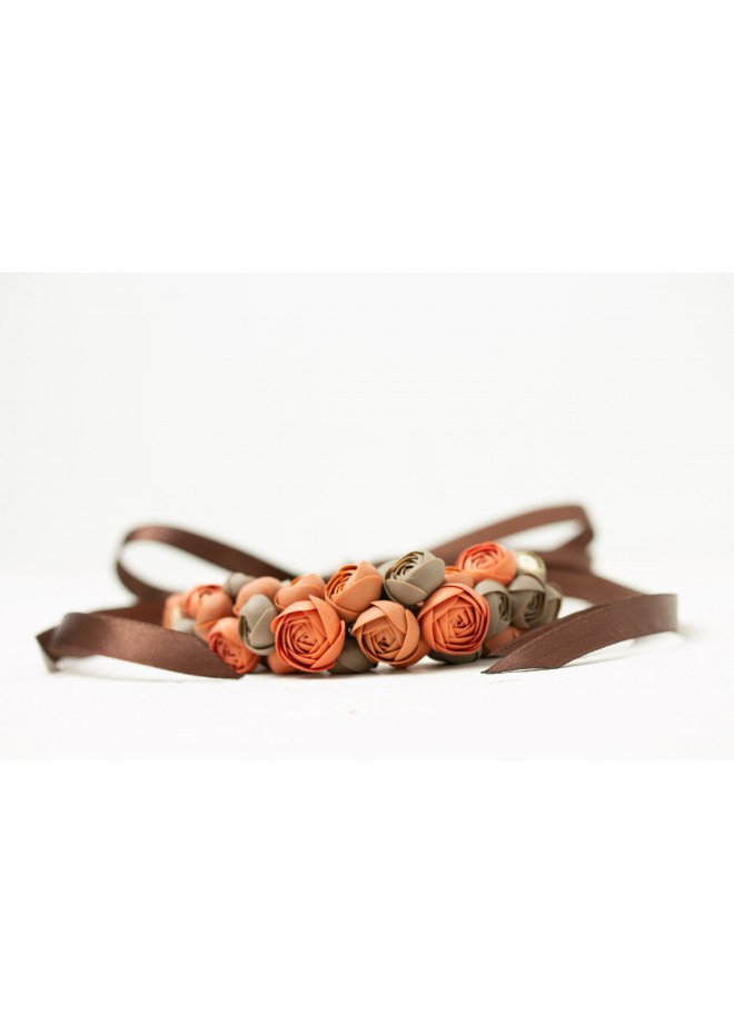 Becoming You — Handmade Terracotta Floral Necklace