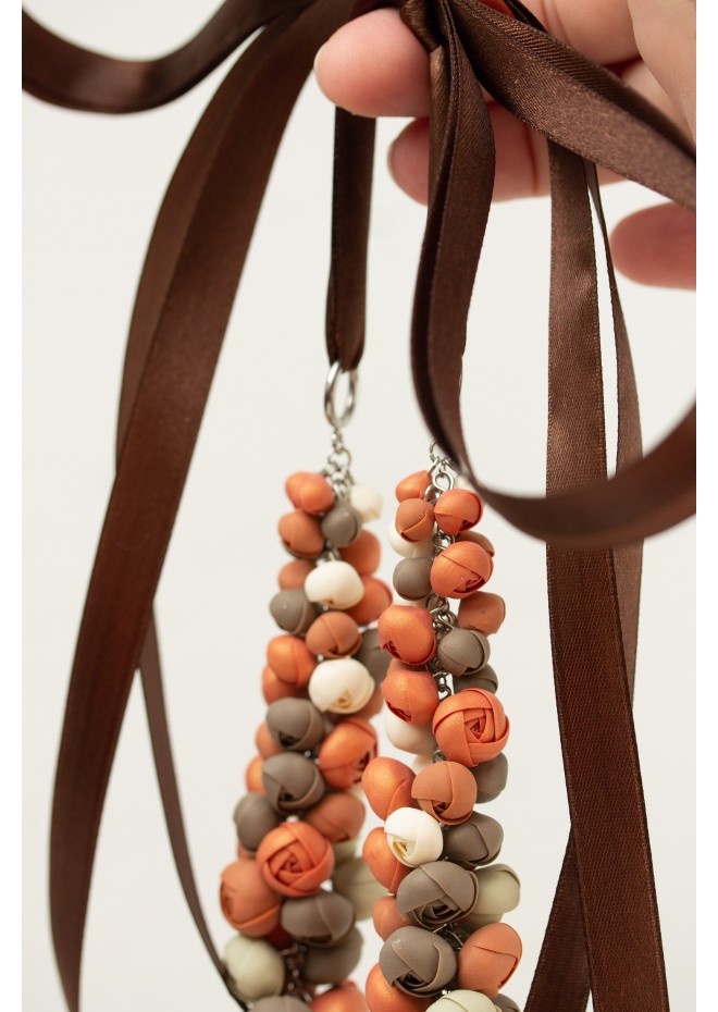 Becoming You — Handmade Terracotta Floral Necklace