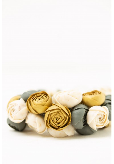 Serendipity – Handmade Floral Necklace with Over 100 Flowers, Polymer Clay Statement Necklace, Unique Gift for Her