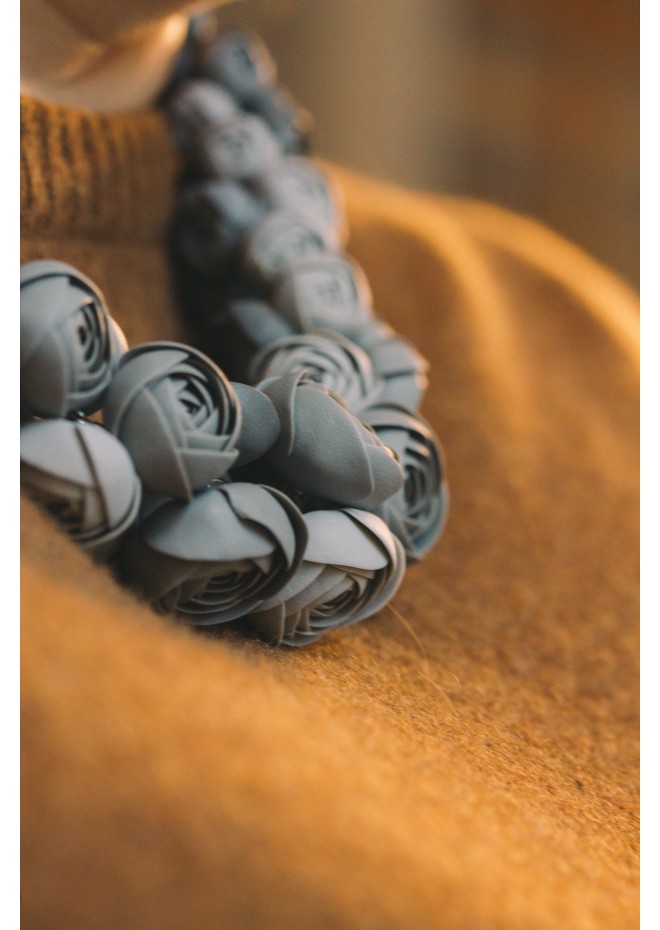 Gray Bloom Necklace