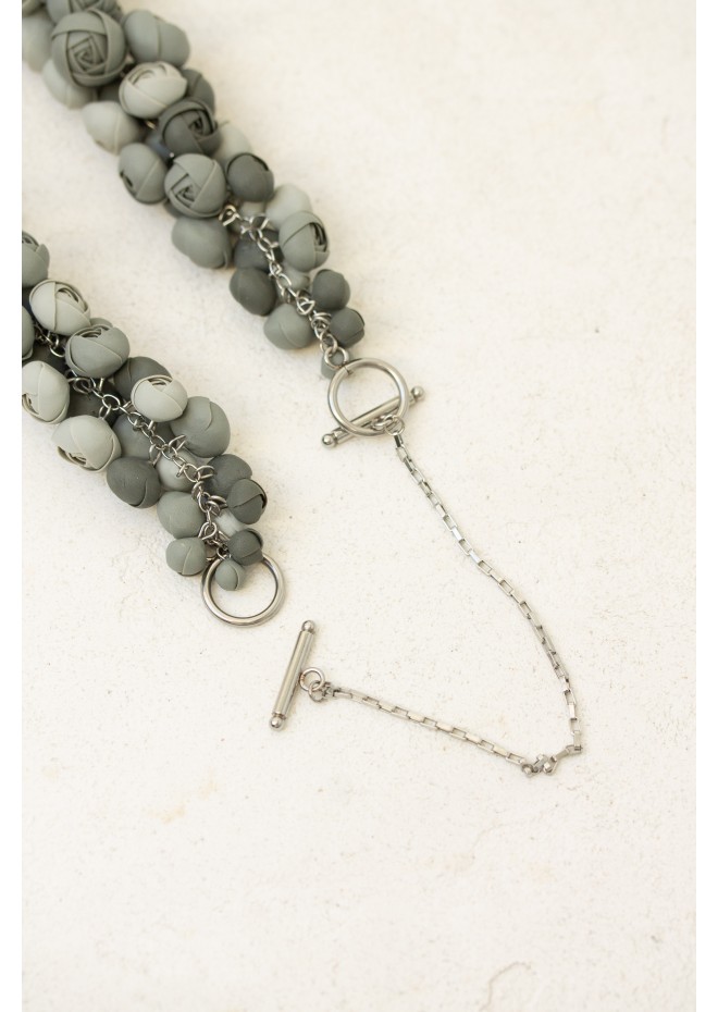 Gray Bloom Necklace