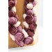 Purple Rose Floral Necklace